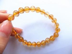 黄水晶手链