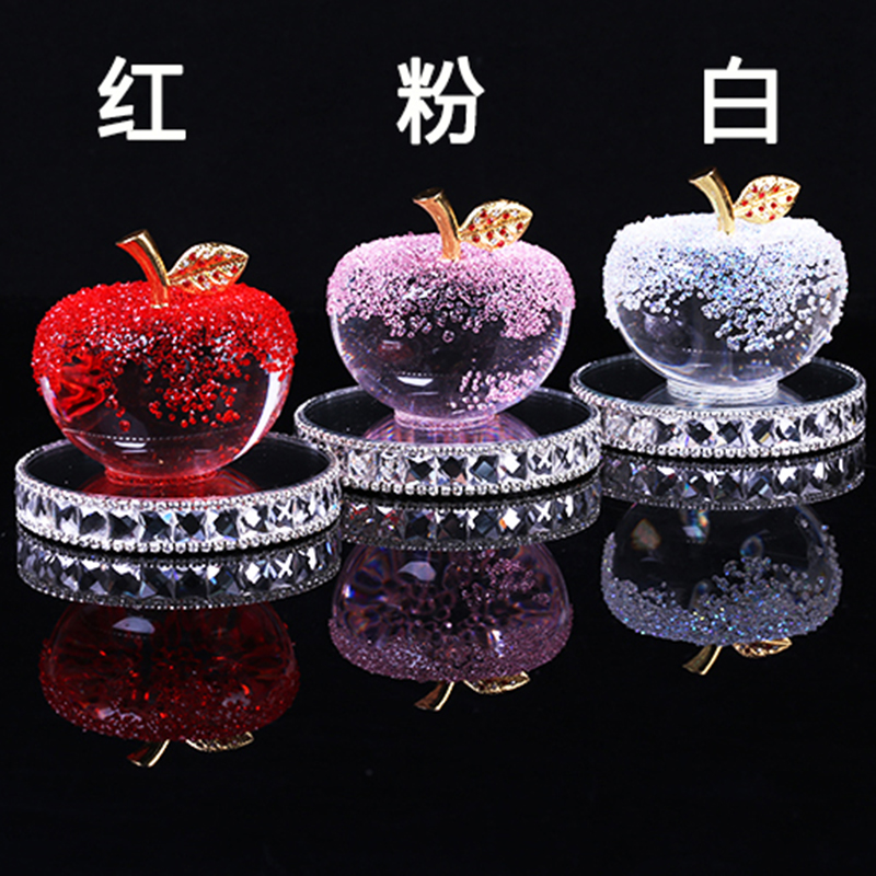 多颜色水晶苹果的魅力